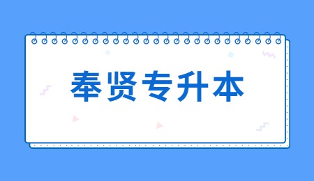 奉贤专升本能报考哪些上海的公办大学?